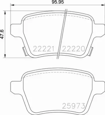 BREMBO TARCZE+KLOCKI TYŁ OPEL CORSA E 264MM 