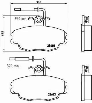 BREMBO KLOCKI HAMULCOWE PRZÓD P 61 043 