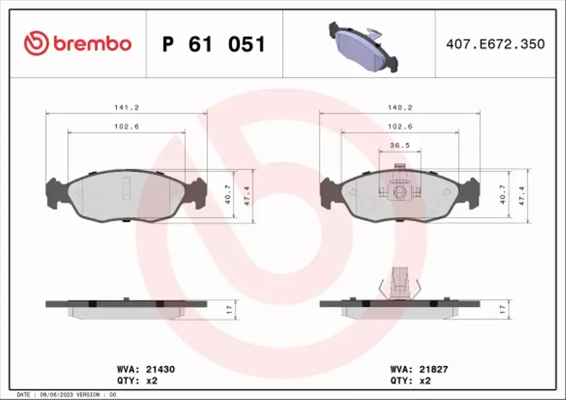 BREMBO TARCZE+KLOCKI PRZÓD PEUGEOT 306 247MM 