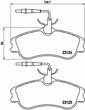 BREMBO KLOCKI BERLINGO XSARA 306 PARTNER HDI PRZÓD 