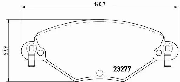 BREMBO TARCZE+KLOCKI PRZÓD CITROEN C5 I II 283MM 