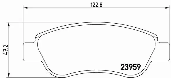  BREMBO TARCZE+KLOCKI PRZÓD TOYOTA AYGO I II 247MM 