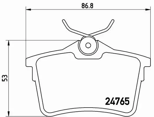 BREMBO KLOCKI HAMULCOWE TYŁ P 61 084 