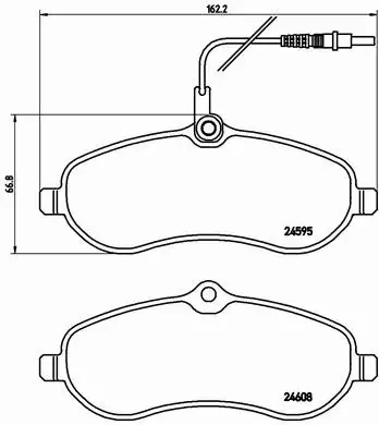 BREMBO KLOCKI HAM PRZÓD JUMPY SCUDO EXPERT 1.6 2.0 