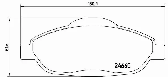 BREMBO KLOCKI HAMULCOWE PRZÓD P 61 101X 