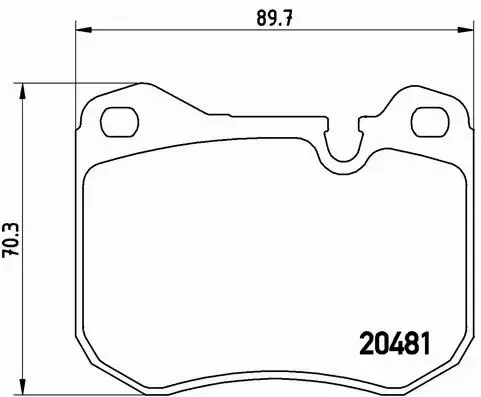 BREMBO Zestaw klocków hamulcowych, hamulce tarczowe P 65 002 