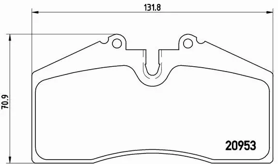 BREMBO Zestaw klocków hamulcowych, hamulce tarczowe P 65 005 