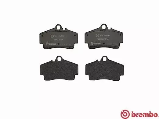 BREMBO Zestaw klocków hamulcowych, hamulce tarczowe P 65 008 