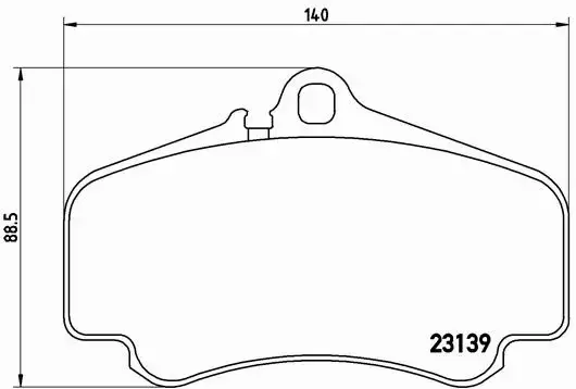 BREMBO Zestaw klocków hamulcowych, hamulce tarczowe P 65 011 