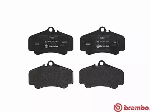 BREMBO Zestaw klocków hamulcowych, hamulce tarczowe P 65 011 