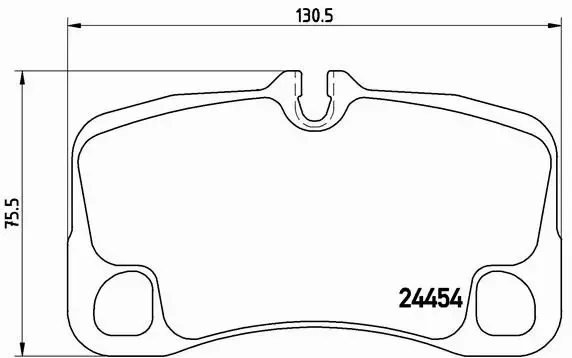 BREMBO Zestaw klocków hamulcowych, hamulce tarczowe P 65 013 