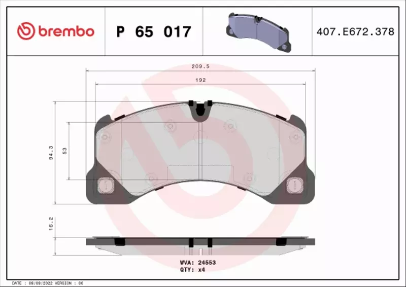 BREMBO TARCZE+KLOCKI P VW TOUAREG 7L 368MM 