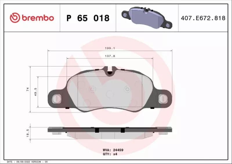 BREMBO TARCZE+KLOCKI P PORSCHE BOXSTER 981 315MM 