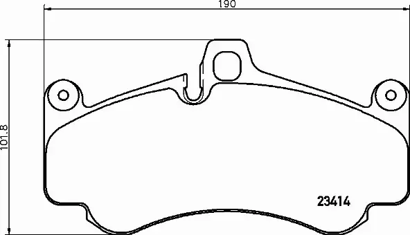 BREMBO Zestaw klocków hamulcowych, hamulce tarczowe P 65 032 