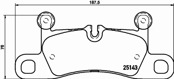 BREMBO Zestaw klocków hamulcowych, hamulce tarczowe P 65 042 