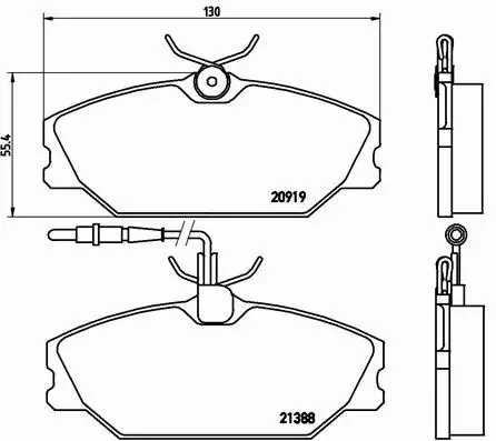 BREMBO KLOCKI HAM RENAULT LAGUNA MEGANE / LUBLIN I 