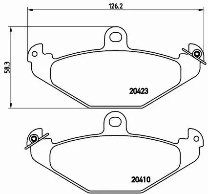 BREMBO TARCZE+KLOCKI TYŁ RENAULT ESPACE III 265MM 