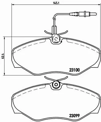 BREMBO KLOCKI HAM RENAULT ESPACE III 2.0 3.0 1.9dT 