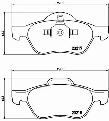 BREMBO TARCZE+KLOCKI PRZÓD RENAULT LAGUNA II 280MM 