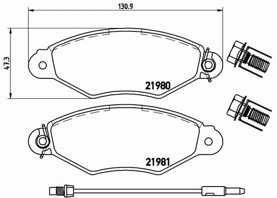 BREMBO KLOCKI HAMULCOWE P 68 042 