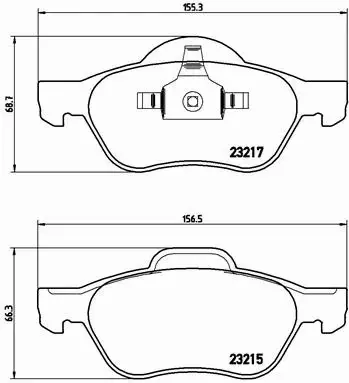  BREMBO TARCZE+KLOCKI PRZÓD RENAULT SCENIC II 280MM 