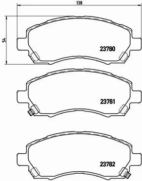 BREMBO TARCZE+KLOCKI P SUBARU LEGACY II III 260MM 