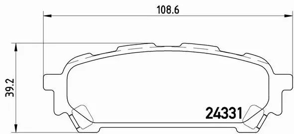 BREMBO TARCZE+KLOCKI TYŁ SUBARU FORESTER SG 265MM 