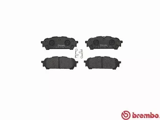 BREMBO Zestaw klocków hamulcowych, hamulce tarczowe P 78 014 