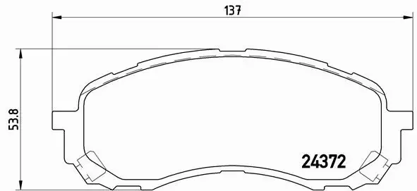 BREMBO TARCZE+KLOCKI P SUBARU IMPREZA GG GD 260MM 