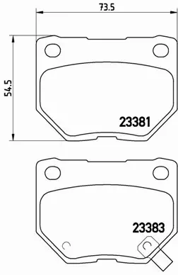 BREMBO Zestaw klocków hamulcowych, hamulce tarczowe P 78 016 