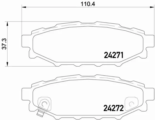 BREMBO KLOCKI HAMULCOWE P 78 020X 