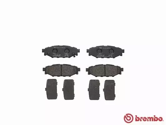 BREMBO Zestaw klocków hamulcowych, hamulce tarczowe P 78 020 