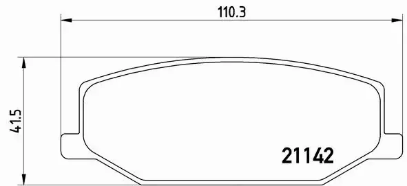 BREMBO Zestaw klocków hamulcowych, hamulce tarczowe P 79 001 