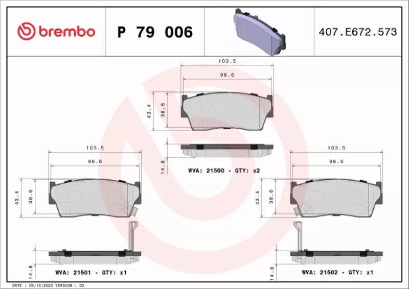 BREMBO TARCZE+KLOCKI PRZÓD SUZUKI VITARA I 287MM 