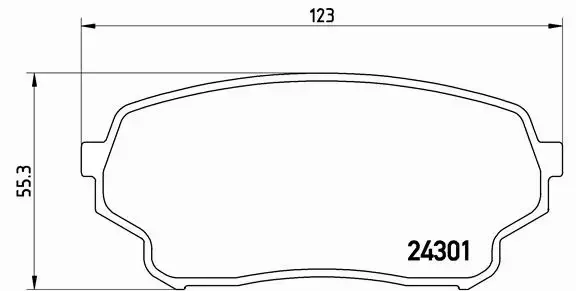 BREMBO Zestaw klocków hamulcowych, hamulce tarczowe P 79 019 