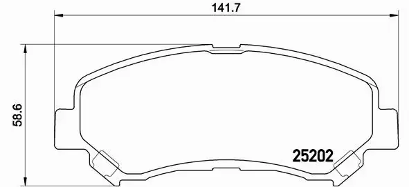 BREMBO Zestaw klocków hamulcowych, hamulce tarczowe P 79 028 