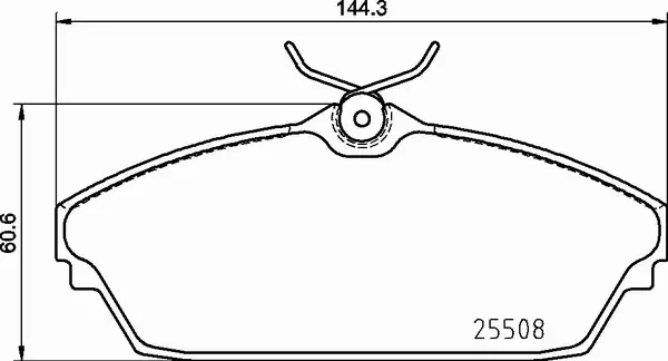 BREMBO Zestaw klocków hamulcowych, hamulce tarczowe P 82 003 