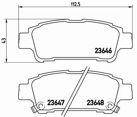 BREMBO TARCZE+KLOCKI TYŁ TOYOTA PREVIA II 291MM 