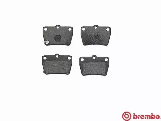 BREMBO Zestaw klocków hamulcowych, hamulce tarczowe P 83 057 