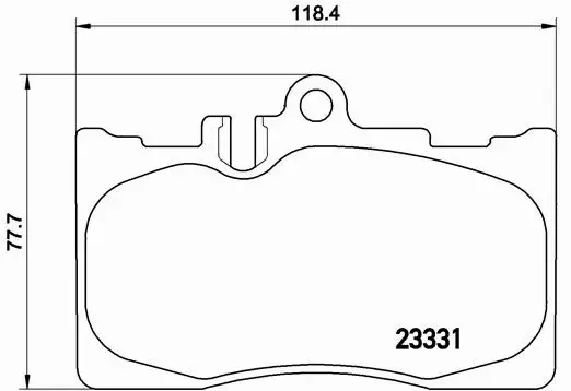 BREMBO Zestaw klocków hamulcowych, hamulce tarczowe P 83 058 