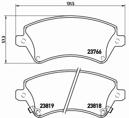 BREMBO KLOCKI HAM TOYOTA COROLLA E11 E12 VERSO PRZ 