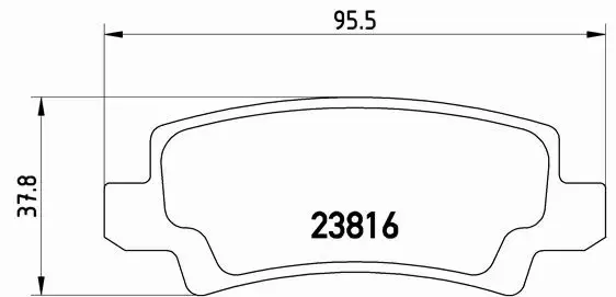 BREMBO KLOCKI HAM TOYOTA COROLLA E11 E12 VERSO TYŁ 