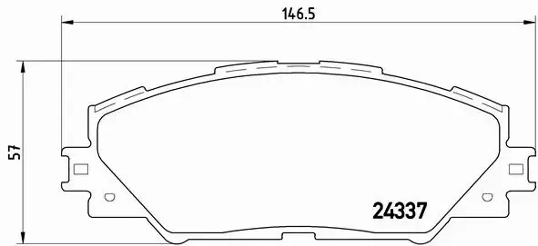 KLOCKI HAMULCOWE BREMBO TOYOTA RAV 4 III PRZEDNIE 