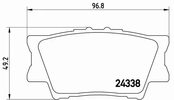 BREMBO Zestaw klocków hamulcowych, hamulce tarczowe P 83 089 