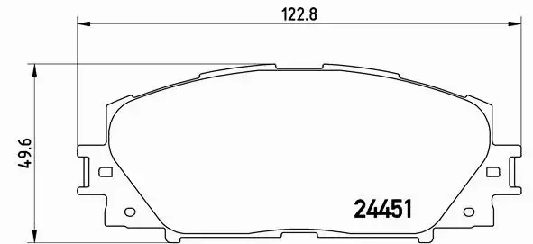 BREMBO TARCZE+KLOCKI PRZÓD LEXUS CT 255MM 