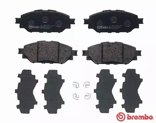 BREMBO Zestaw klocków hamulcowych, hamulce tarczowe P 83 167 