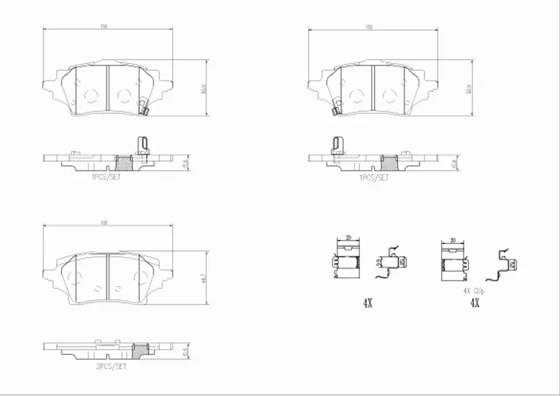 BREMBO KLOCKI HAMULCOWE P 83 178 