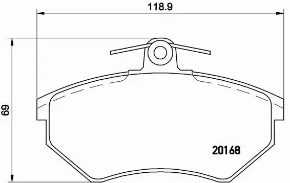 KLOCKI HAMULCOWE BREMBO VW AUDI SEAT GOLF A4 TOLED 