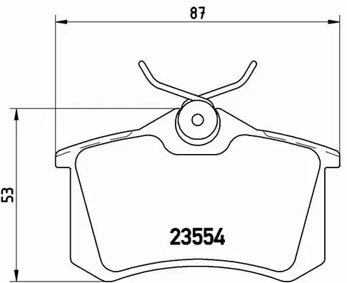 BREMBO TARCZE+KLOCKI TYŁ SEAT CORDOBA 6K 226MM 