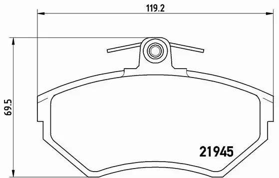 BREMBO TARCZE+KLOCKI PRZÓD VW VENTO 1H 256MM 